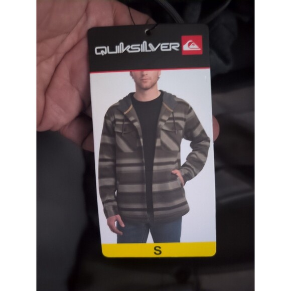 Button-Up Hoodie Sweater – Modern Striped Style – Size S NWT - Picture 8 of 8